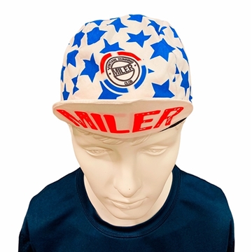 Gorra Ciclista Vintage Azul Estrellas